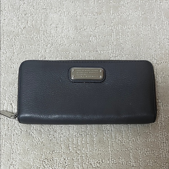 Marc By Marc Jacobs Handbags - Marc by Marc Jacob’s gray Leather Wallet with Silver Logo Plate